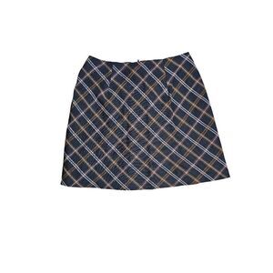Tracy Evans Plaid Pleated A-line Mini Skirt Vintage EUC Size 7 Junior
